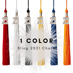 Graduation Tassel - 2021 - Bling Charm - 1 Color