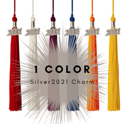 Graduation Tassel - 2021 - Silver Charm - 1 Color
