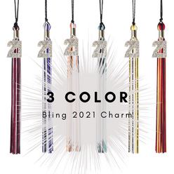 Graduation Tassel - 2021 - Bling Charm - 3 Color