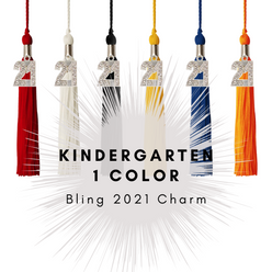 Kindergarten Graduation Tassel - 2021 - Bling Charm - 1 Color