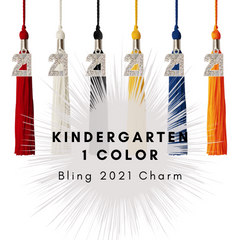 Kindergarten Graduation Tassel - 2021 - Bling Charm - 1 Color