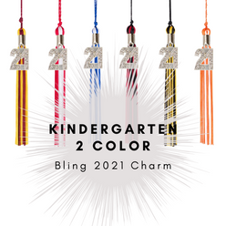 Kindergarten Graduation Tassel - 2021 - Bling Charm - 2 Color