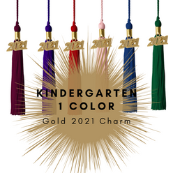 Kindergarten Graduation Tassel - 2021 - Gold Charm - 1 Color