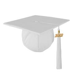 Class Act Graduation Adult Unisex Matte Mortarboard Graduation Cap with 2022 Gold Charm Tassel
