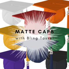 Matte Cap With Bling 2021 Tassel