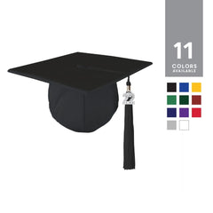Class Act Graduation Adult Unisex Matte Graduation Cap with 2022 Bling Charm Tassel