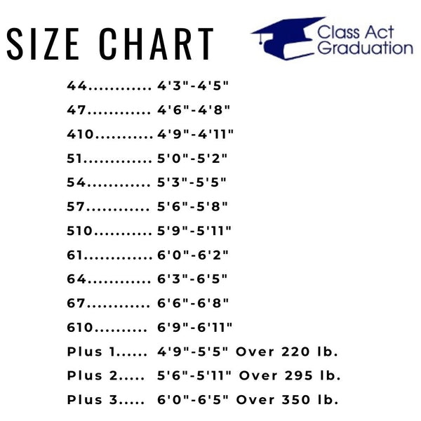 Class Act Graduation Adult Unisex Matte Graduation Cap and Gown with T ...