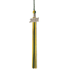 Graduation Tassel - 2021 - Silver Charm - 2 Color