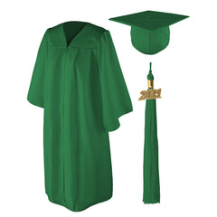 Matte Graduation Cap and Gown Set - 6'0"-6'11"