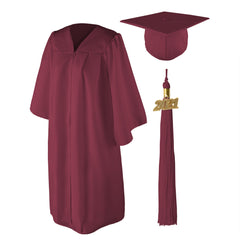 Matte Graduation Cap and Gown Set - Plus/Full Figured