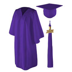 Matte Graduation Cap and Gown Set - 6'0"-6'11"